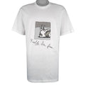 Vintage (Stedman) - Really, I'm Fine Shoebox Greeting by Hallmark T-Shirt 1990s X-Large Vintage Retro