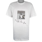 Vintage (Stedman) - Really, I'm Fine Shoebox Greeting by Hallmark T-Shirt 1990s X-Large Vintage Retro