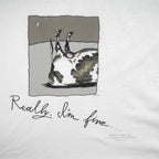 Vintage (Stedman) - Really, I'm Fine Shoebox Greeting by Hallmark T-Shirt 1990s X-Large Vintage Retro