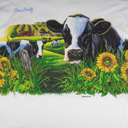 Vintage (H.L.Miller) - Door County Cows Habitat XCV T-Shirt 1990s X-Large Vintage Retro