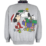 Vintage (Peanuts) - Snoopy, Lucy & Woodstock Christmas Turtleneck Sweatshirt 1990s Medium