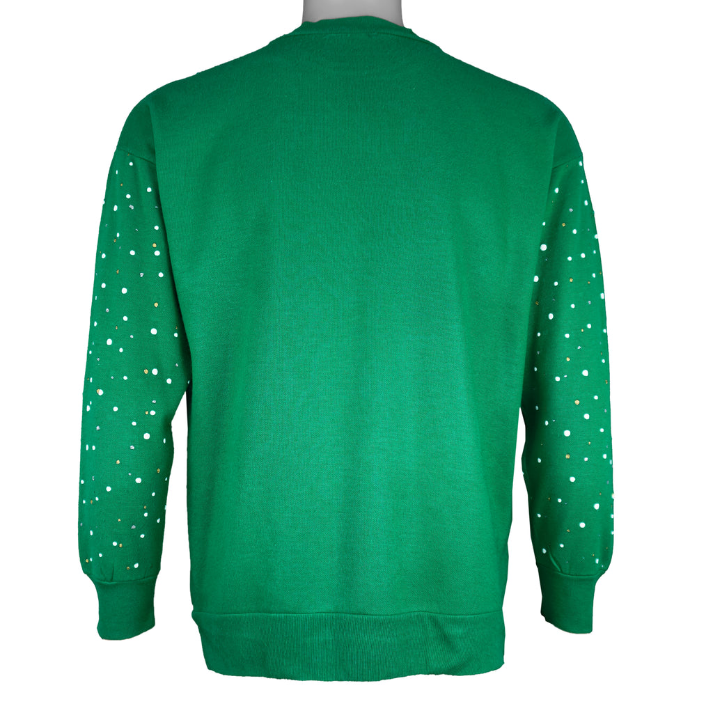 Vintage (Nutcracker) - Winter Scene with Horses Crew Neck Sweatshirt 1990s Medium vintage retro