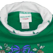 Vintage (Holiday Time) - Santa Claus "Season Greetings" Turtleneck Sweatshirt 1990s Large vintage retro