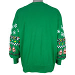 Vintage (Nutcracker) - Festive Patchwork Christmas Crew Neck Sweatshirt 1990s Large