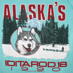 Vintage (Artex) - Alaska Iditarod 18 Sled Dog Race Crew Neck Sweatshirt 1990 Medium