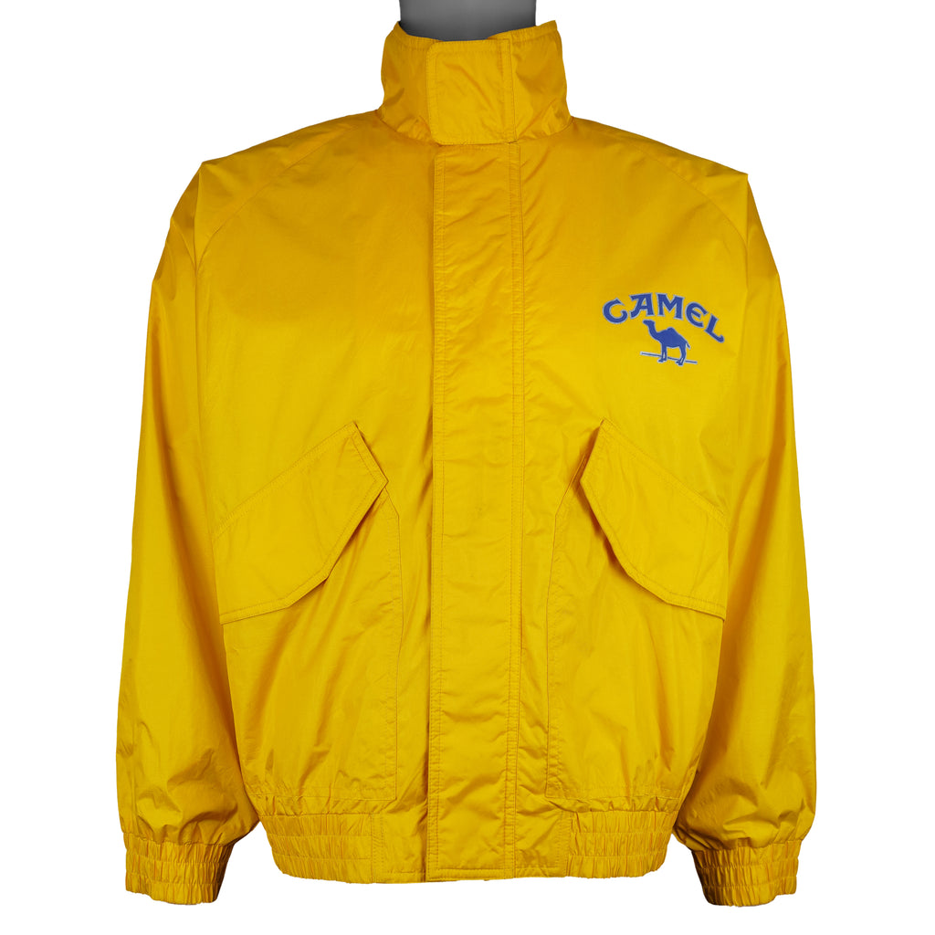 Vintage (Camel) - Lightweight Hooded Jacket 1990s Medium vintage retro