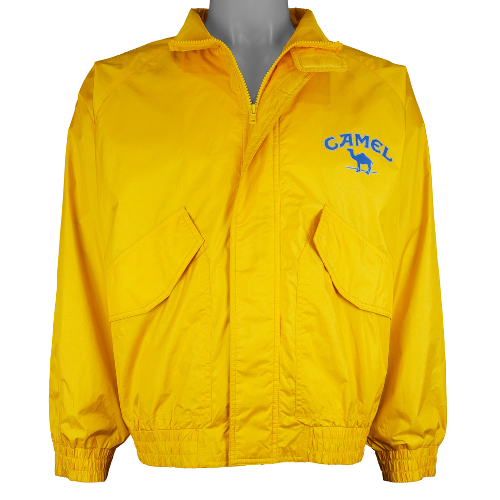 Vintage (Camel) - Lightweight Hooded Jacket 1990s Medium vintage retro