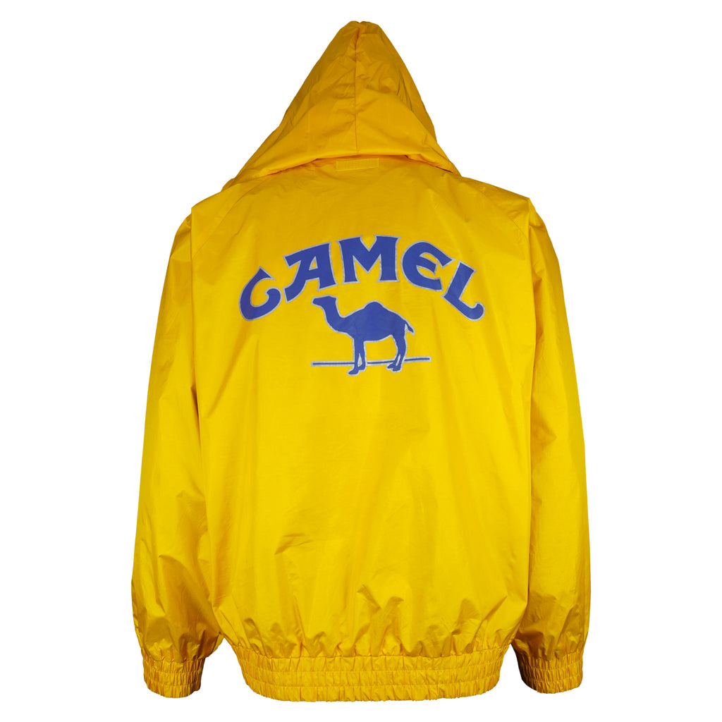 Vintage (Camel) - Lightweight Hooded Jacket 1990s Medium vintage retro