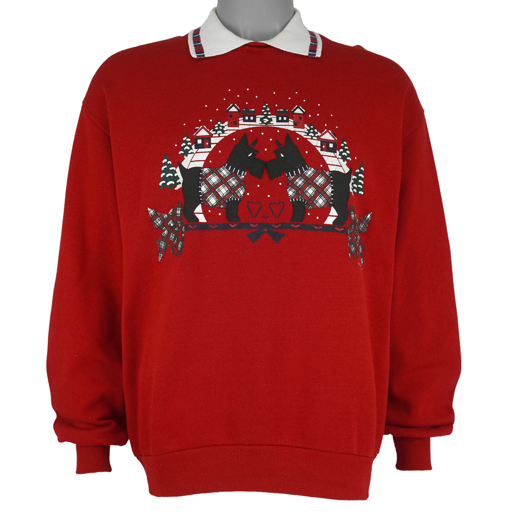 Vintage (Gopher Sport) - Puppy Dogs Crew Neck Sweatshirt 1990s Large vintage retro