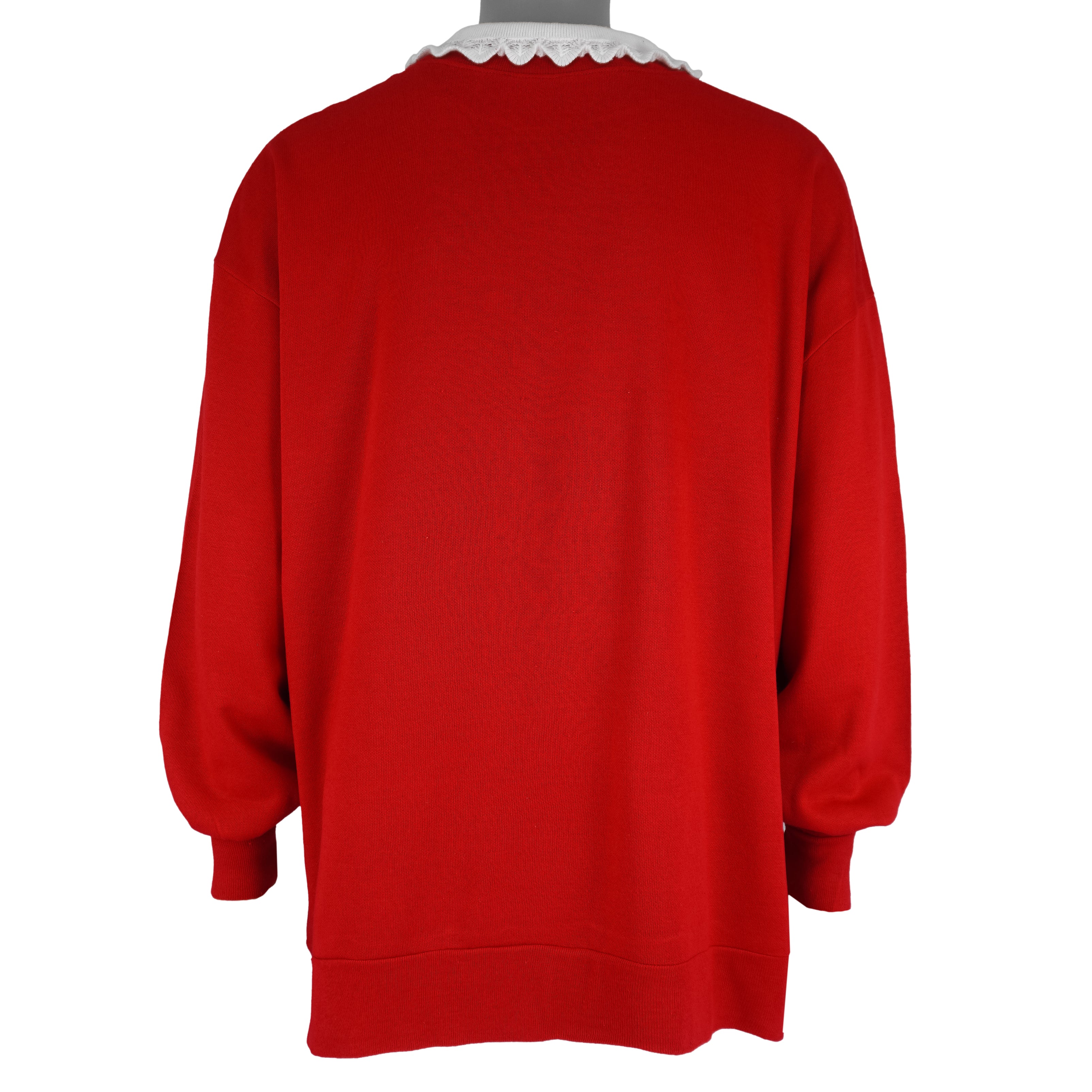 Vintage (Nutcracker Plus Size) - Christmas Wreath Crew Neck Sweatshirt 1990s XX-Large vintage retro