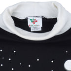 Vintage (Nutcracker) - Glittered Winter Night Scene Turtleneck Sweatshirt 1994 X-Large