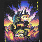 Nike - Charles Barkley VS Godzilla T-Shirt 1990s Medium Vintage retro