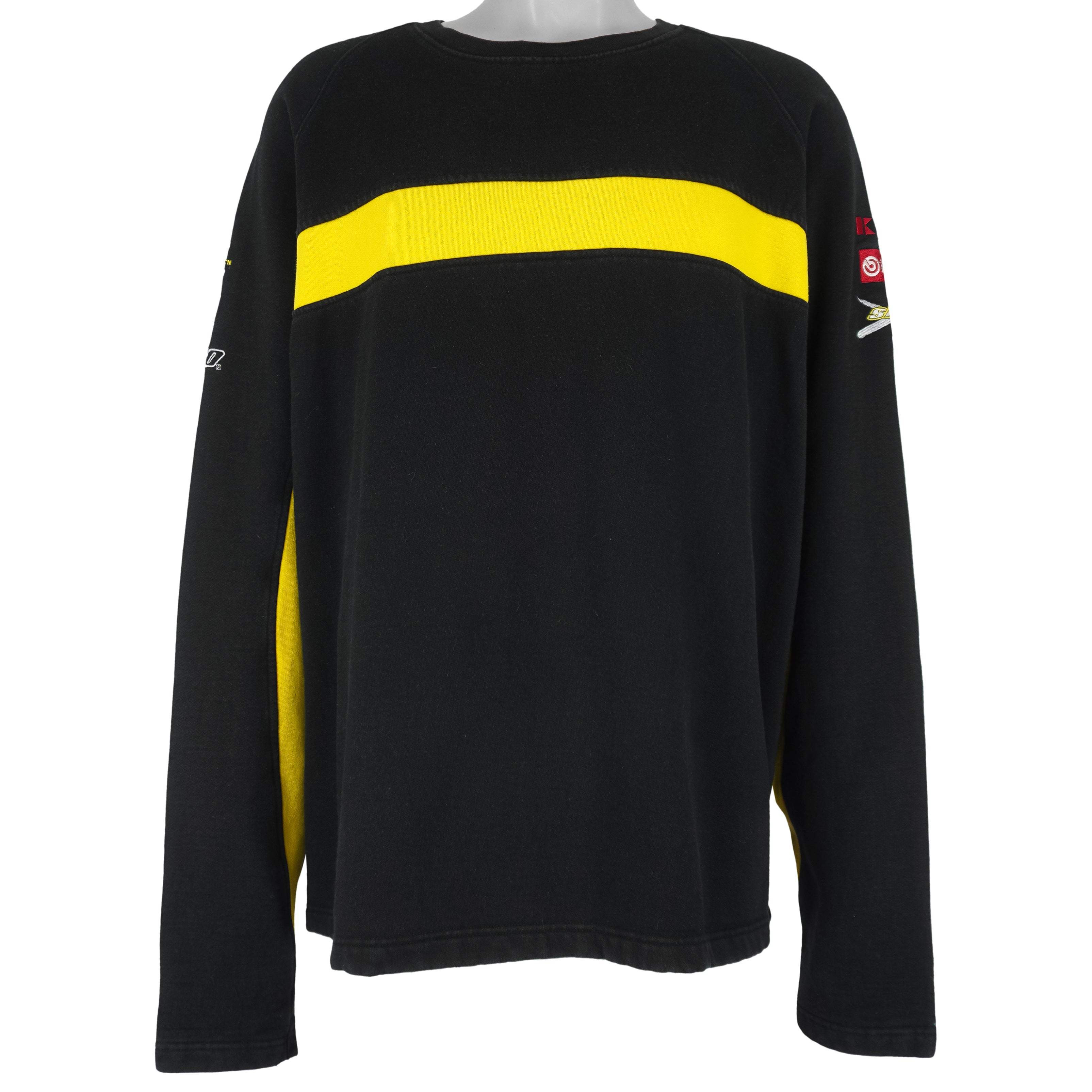 Ski-Doo - Black & Yellow Crew Neck Sweatshirt 2000s X-Large Vintage Retro