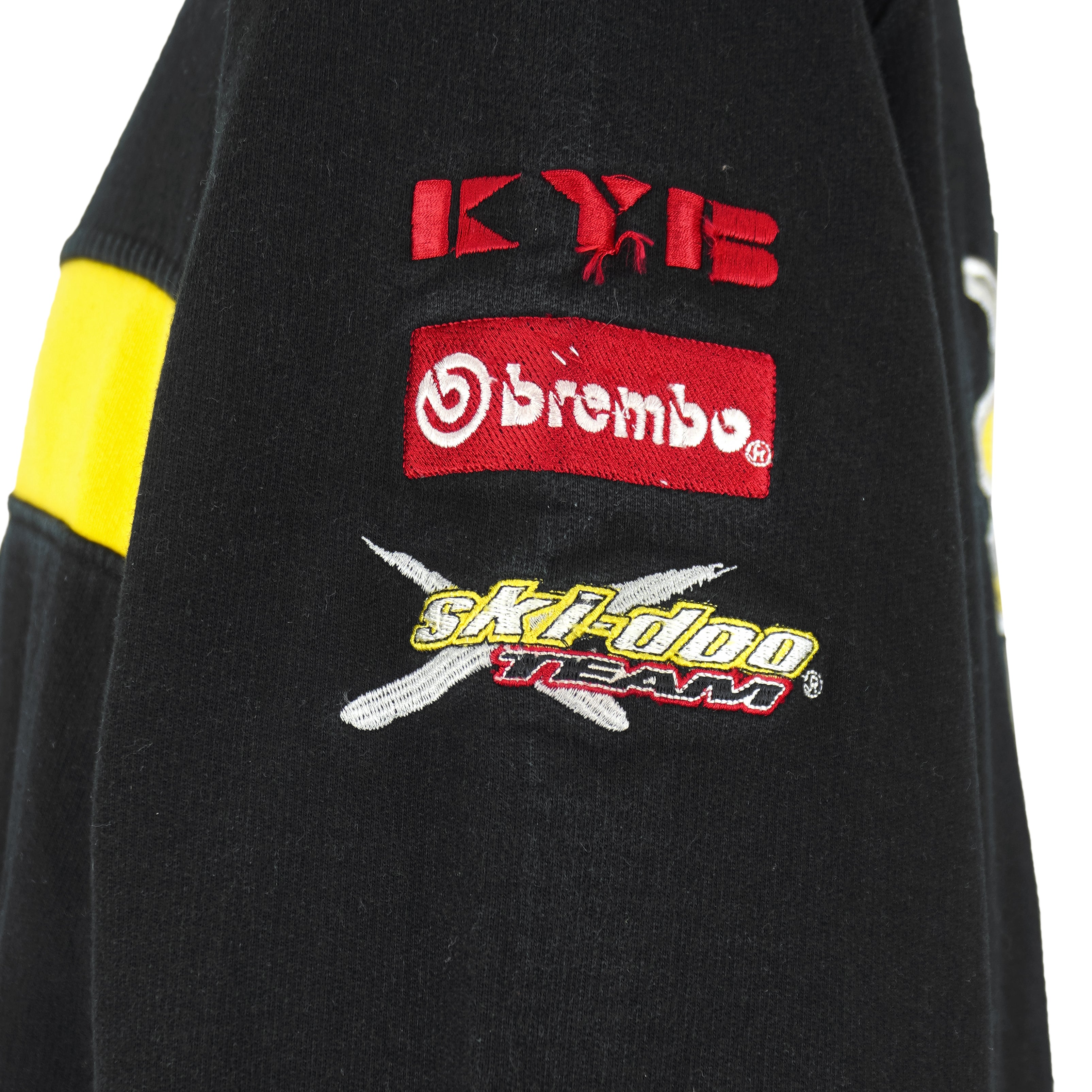 Ski-Doo - Black & Yellow Crew Neck Sweatshirt 2000s X-Large Vintage Retro
