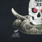 Vintage (Sun Flag) - Austin 3:16 Skull & Snake WWF T-Shirt 1998 Large Vintage Retro