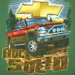 Vintage (Gildan) - Chevrolet Rock Solid Monster Truck T-Shirt 1990s Large Vintage Retro