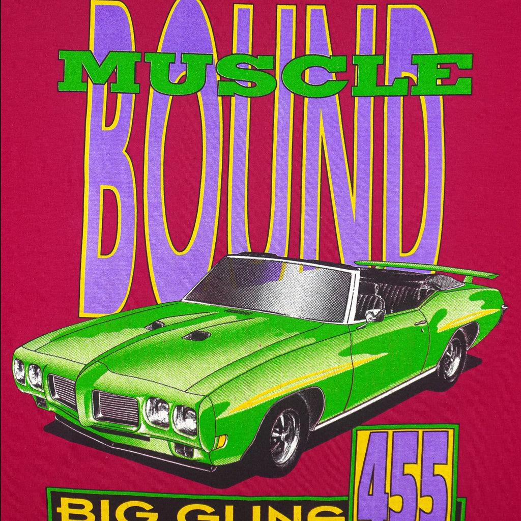 Vintage - Muscle Bound Classic Car T-Shirt 1990s Large Vintage Retro