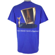 Vintage (Tultex) - Blue Taco Bell T-Shirt 1998 Large Vintage Retro