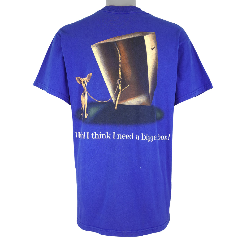 Vintage (Tultex) - Blue Taco Bell T-Shirt 1998 Large Vintage Retro