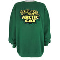 Vintage (Santee) - Green Arctic Cat Crew Neck Sweatshirt 2000s X-Large Vintage Retro
