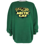 Vintage (Santee) - Green Arctic Cat Crew Neck Sweatshirt 2000s X-Large Vintage Retro