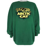 Vintage (Santee) - Green Arctic Cat Crew Neck Sweatshirt 2000s X-Large