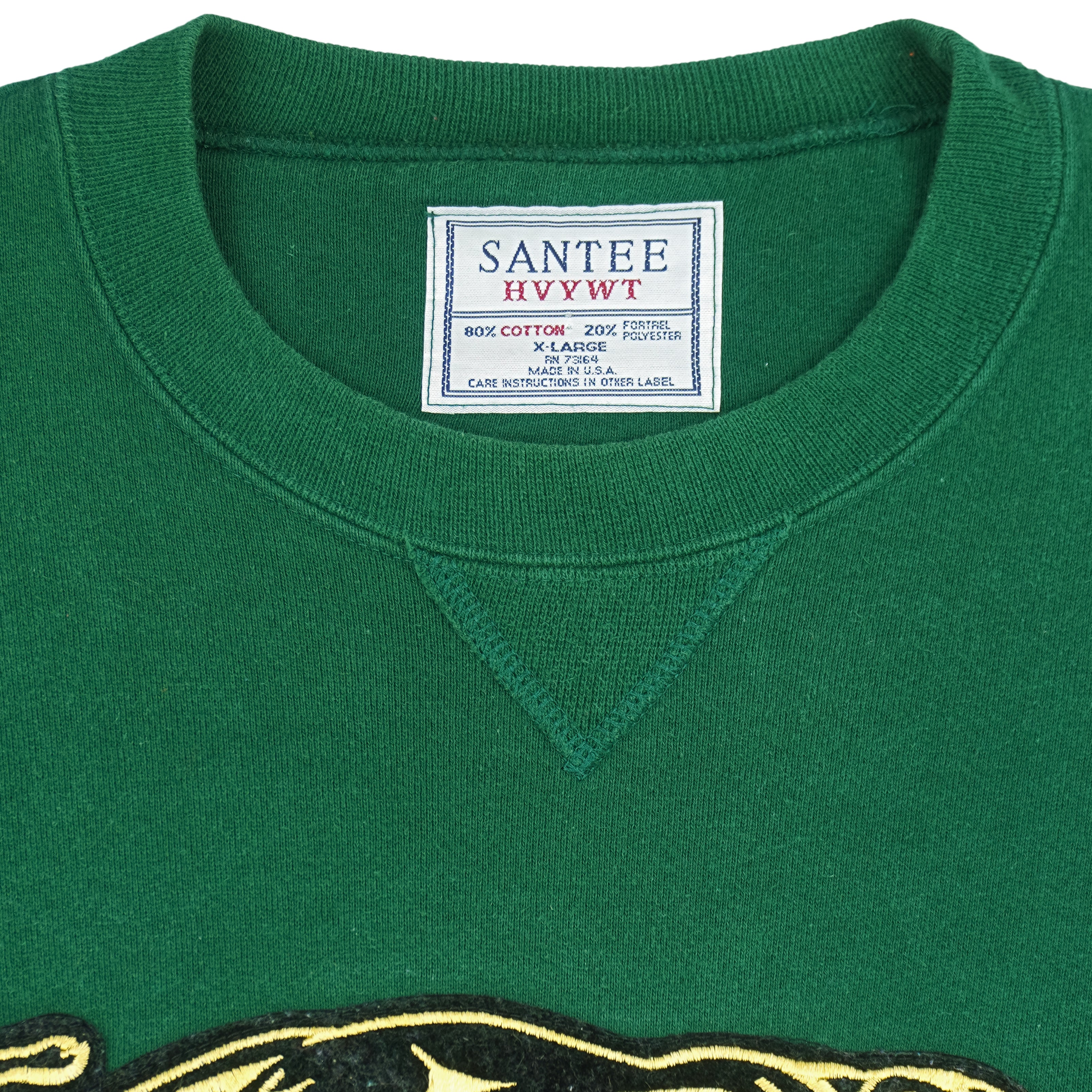 Vintage (Santee) - Green Arctic Cat Crew Neck Sweatshirt 2000s X-Large Vintage Retro
