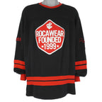 Vintage (Roca Wear) - Black & Red Spell-Out Crew Neck Sweatshirt 2000s X-Large Vintage Retro