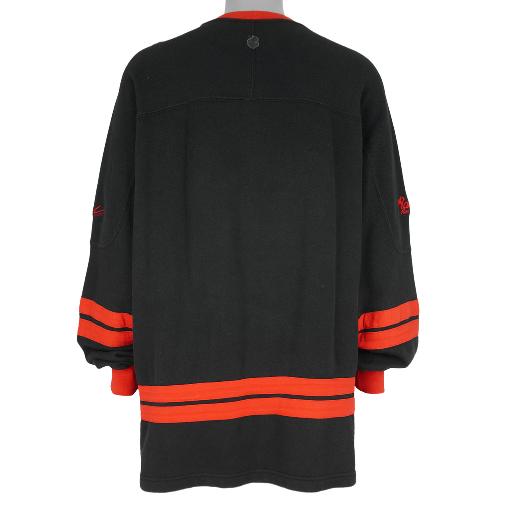 Vintage (Roca Wear) - Black & Red Spell-Out Crew Neck Sweatshirt 2000s X-Large Vintage Retro