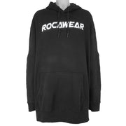Rocawear - Black Spell-Out Hooded Sweatshirt 5X-Large Vintage Retro