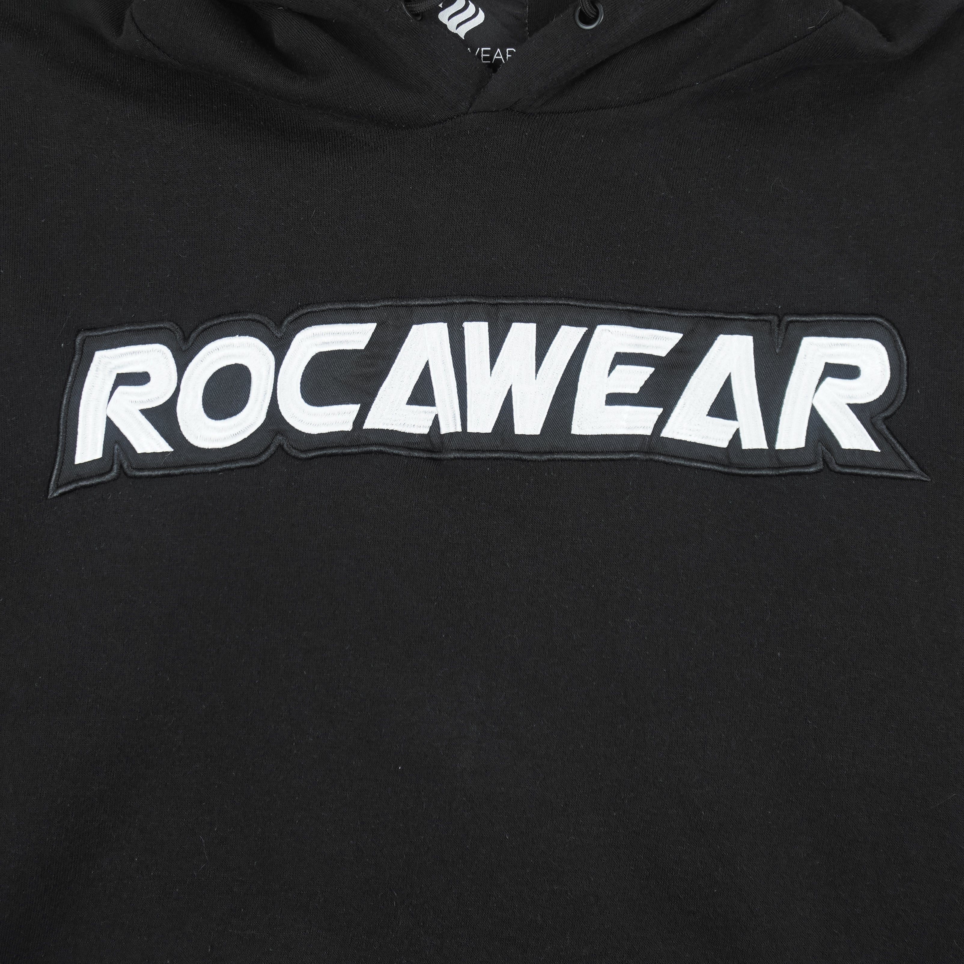 Rocawear - Black Spell-Out Hooded Sweatshirt 5X-Large Vintage Retro