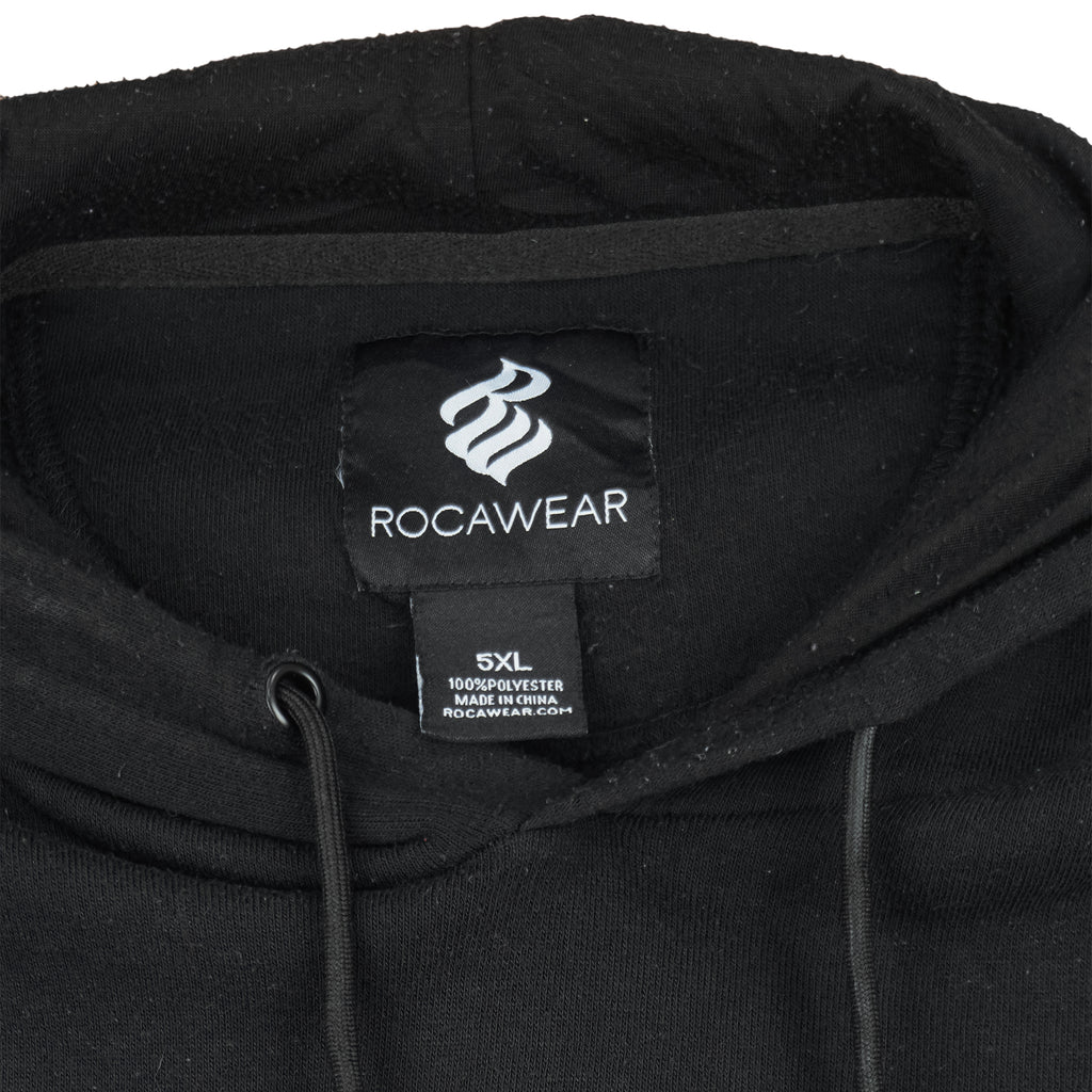 Rocawear - Black Spell-Out Hooded Sweatshirt 5X-Large Vintage Retro