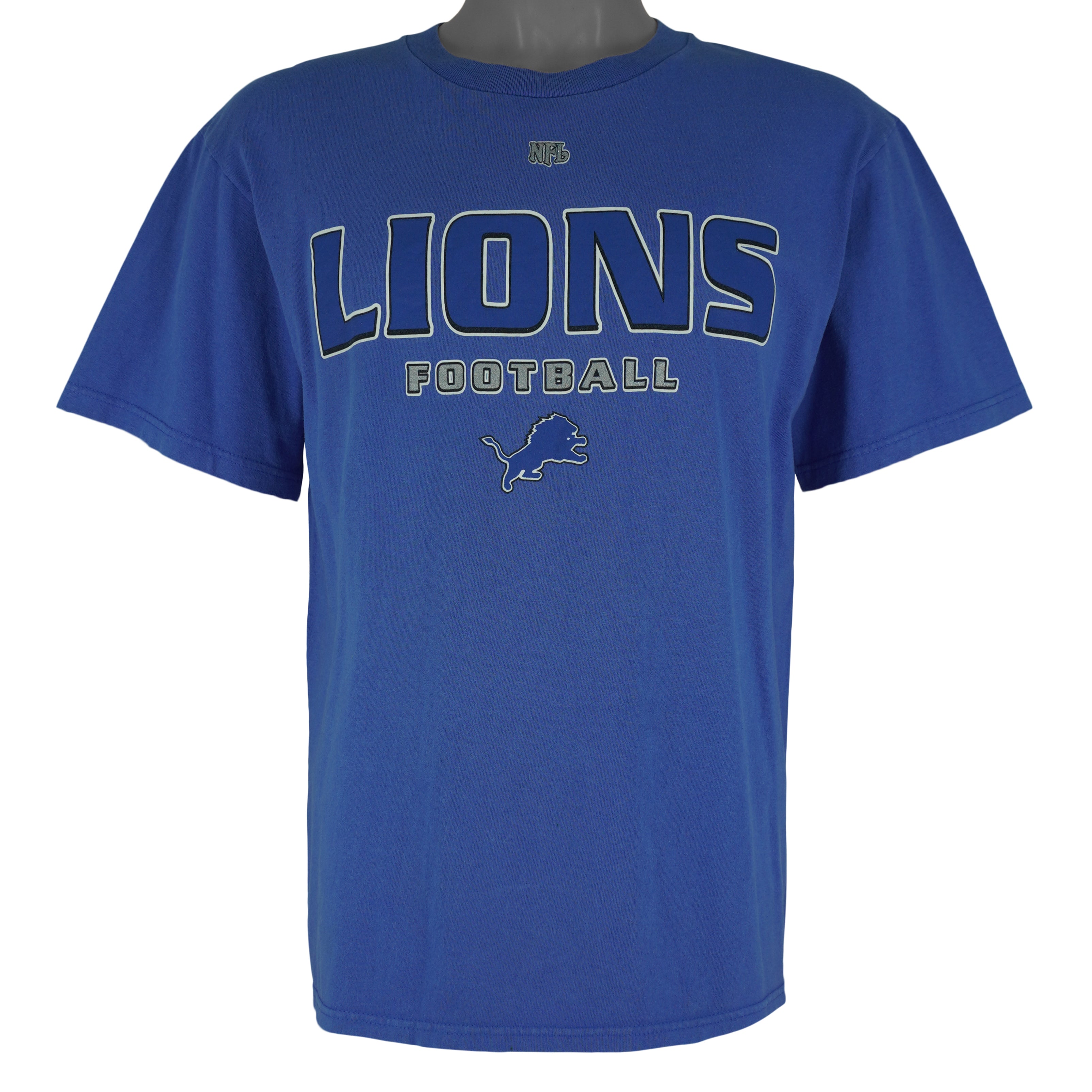NFL - Detroit Lions Spell-Out T-Shirt 2000s Medium Vintage Retro Football
