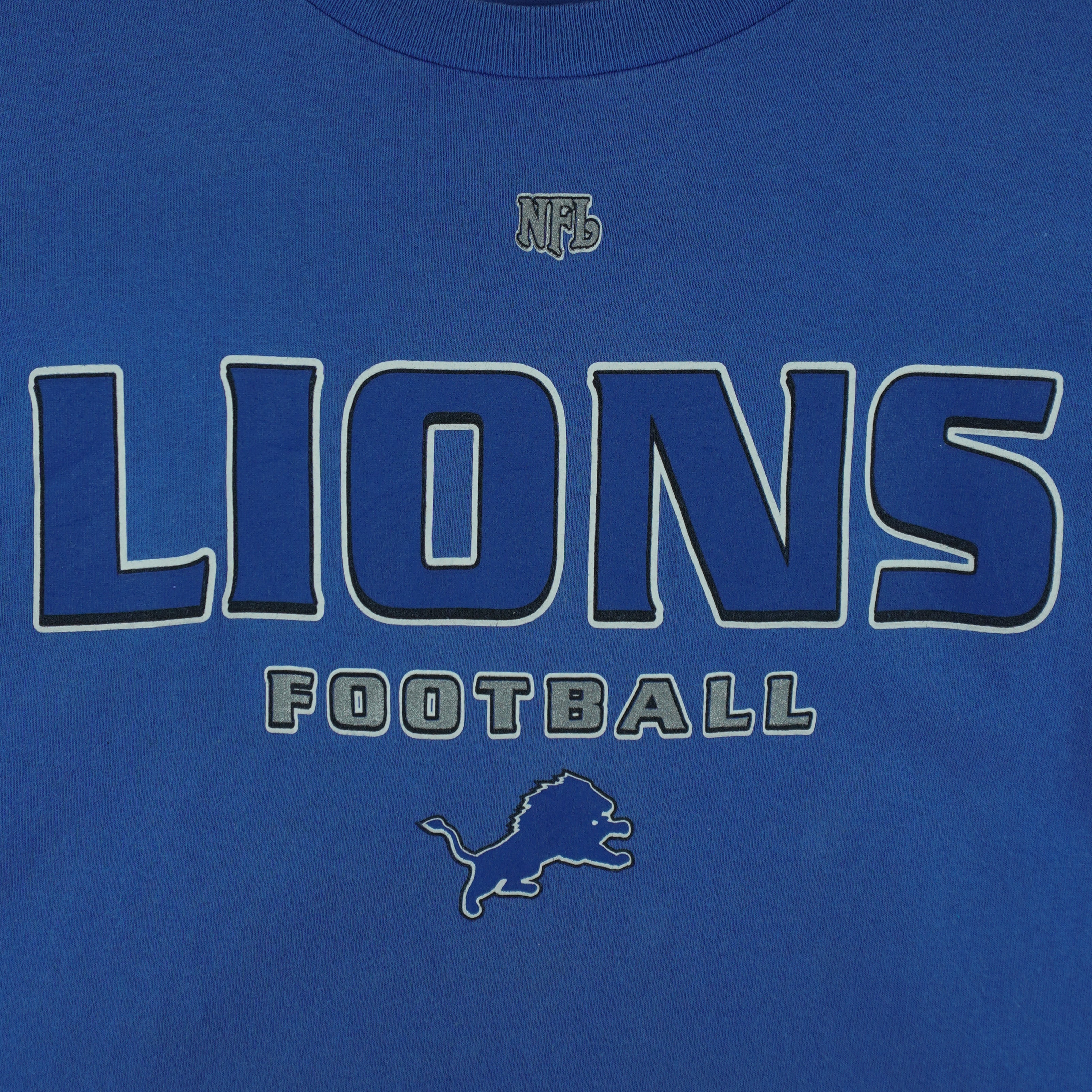 NFL - Detroit Lions Spell-Out T-Shirt 2000s Medium Vintage Retro Football