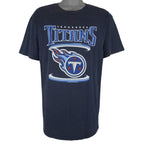 NFL (Concept) - Tennessee Titans Big Logo T-Shirt 1990s X-Large Vintage Retro Football