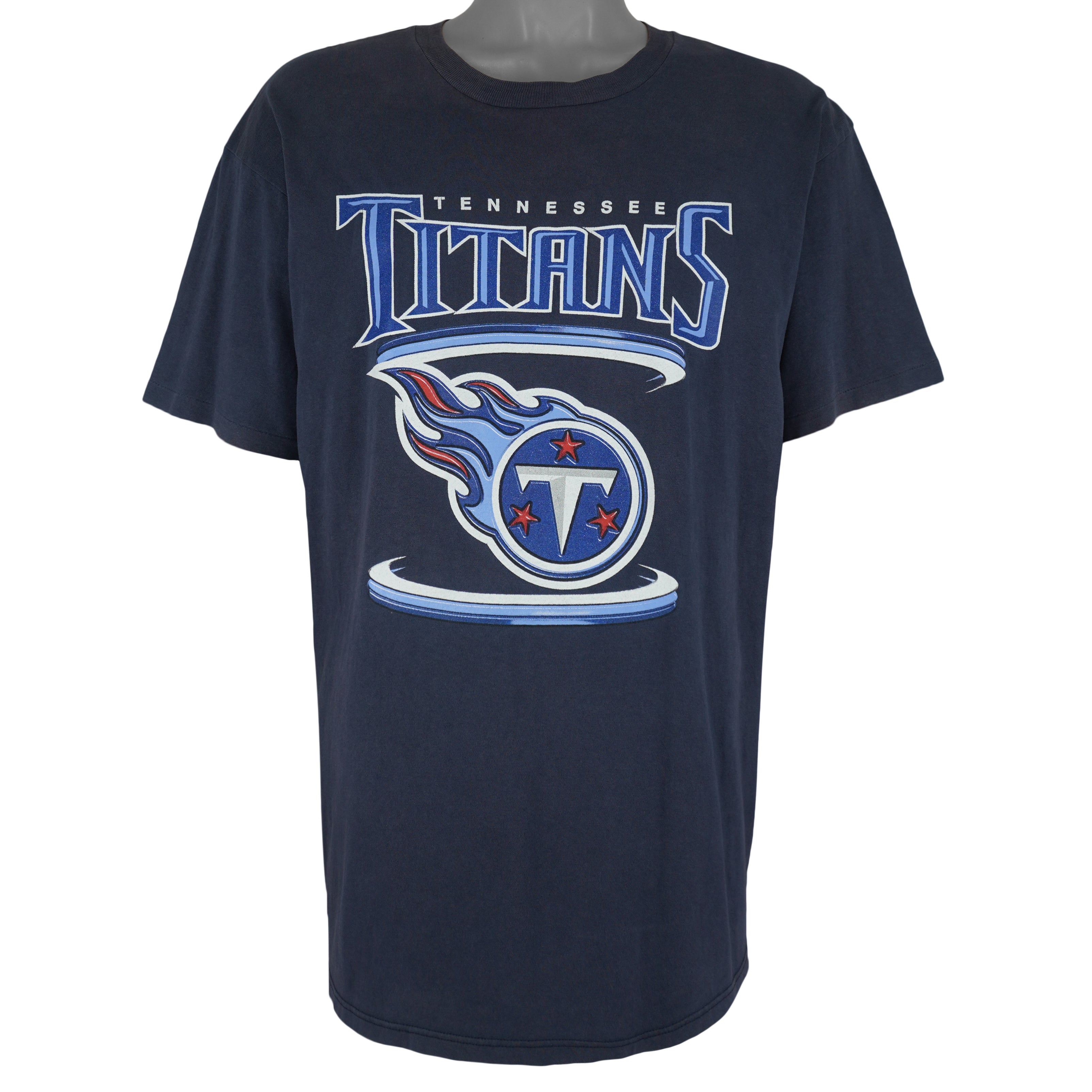 NFL (Concept) - Tennessee Titans Big Logo T-Shirt 1990s X-Large Vintage Retro Football
