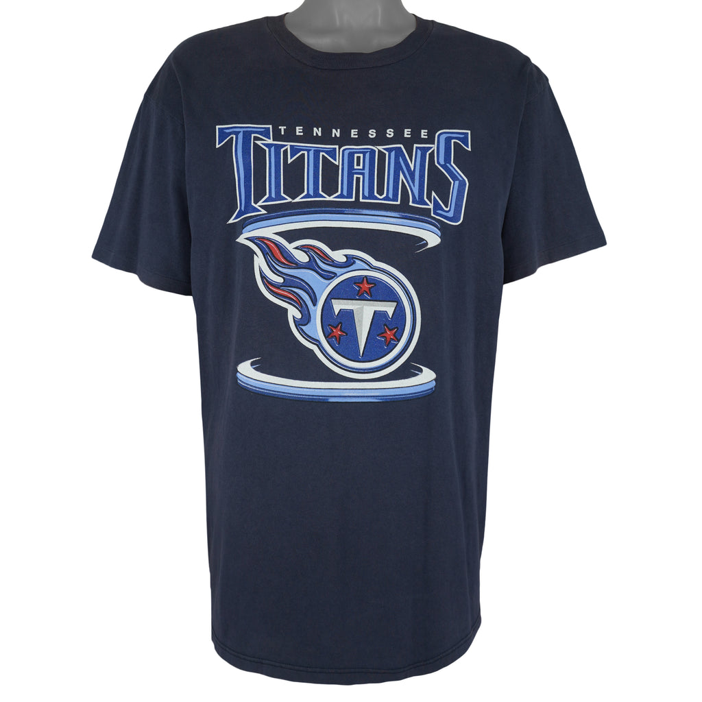 NFL (Concept) - Tennessee Titans Big Logo T-Shirt 1990s X-Large Vintage Retro Football