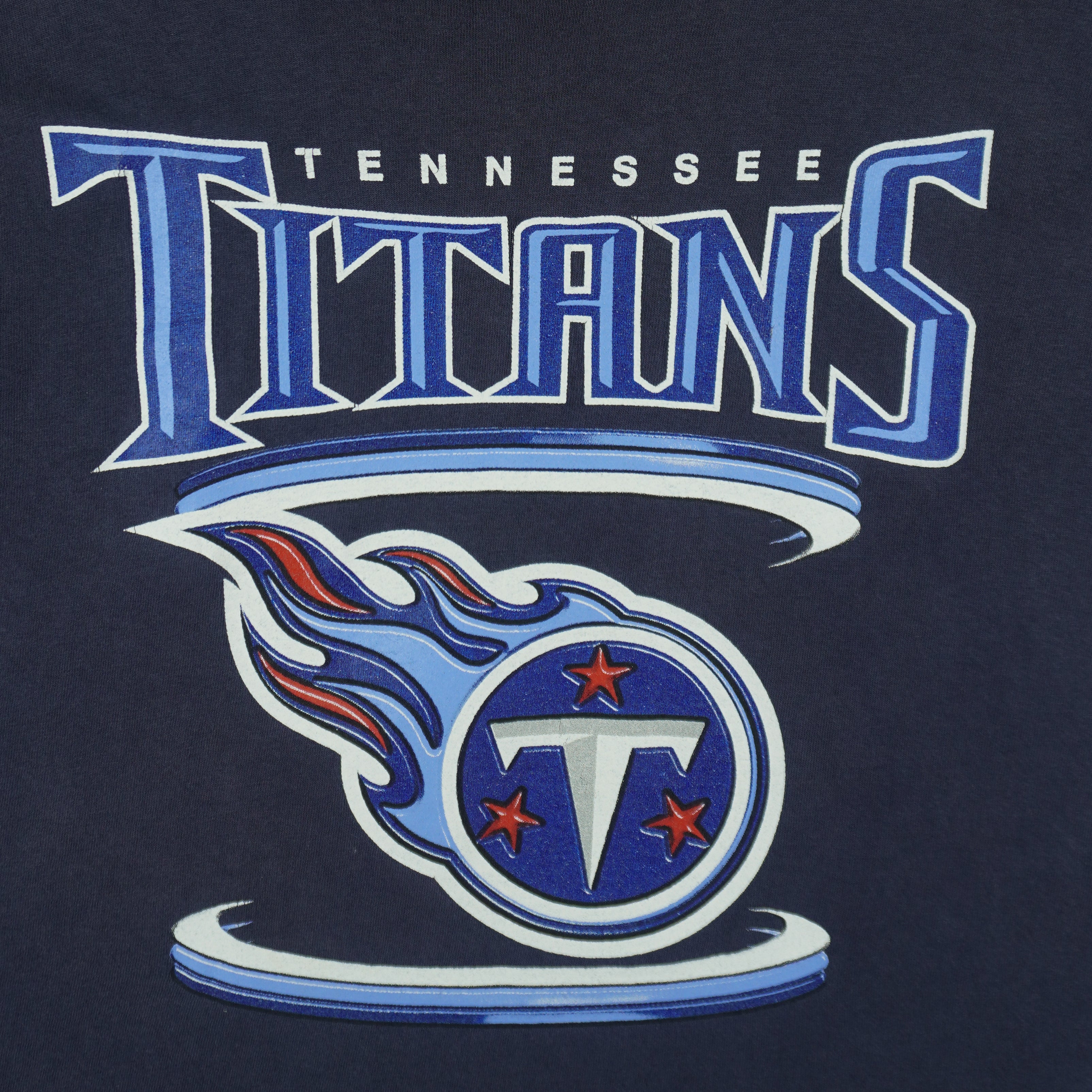 NFL (Concept) - Tennessee Titans Big Logo T-Shirt 1990s X-Large Vintage Retro Football