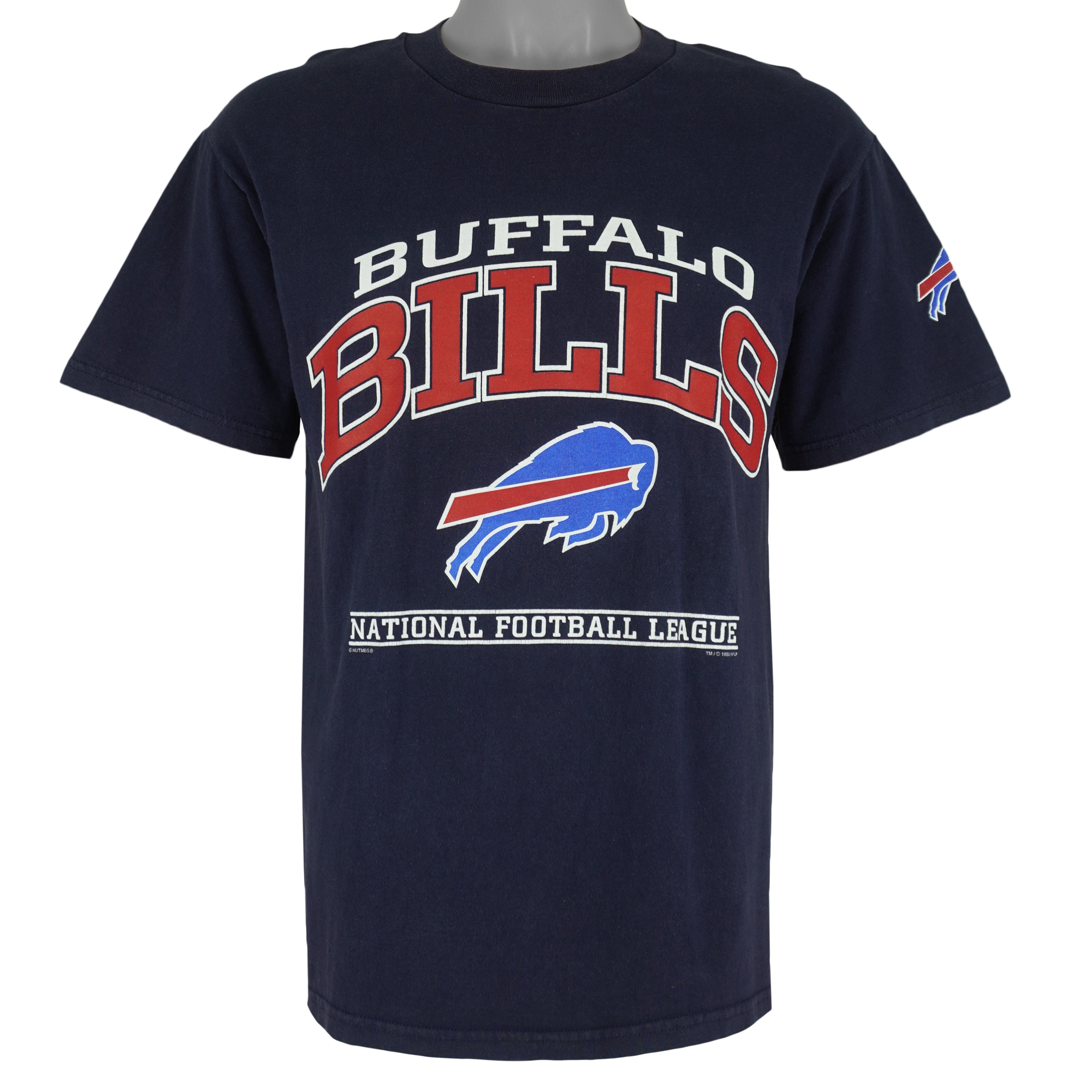 NFL (Lee) - Buffalo Bills Spell-Out T-Shirt 1998 Medium Vintage Retro Football