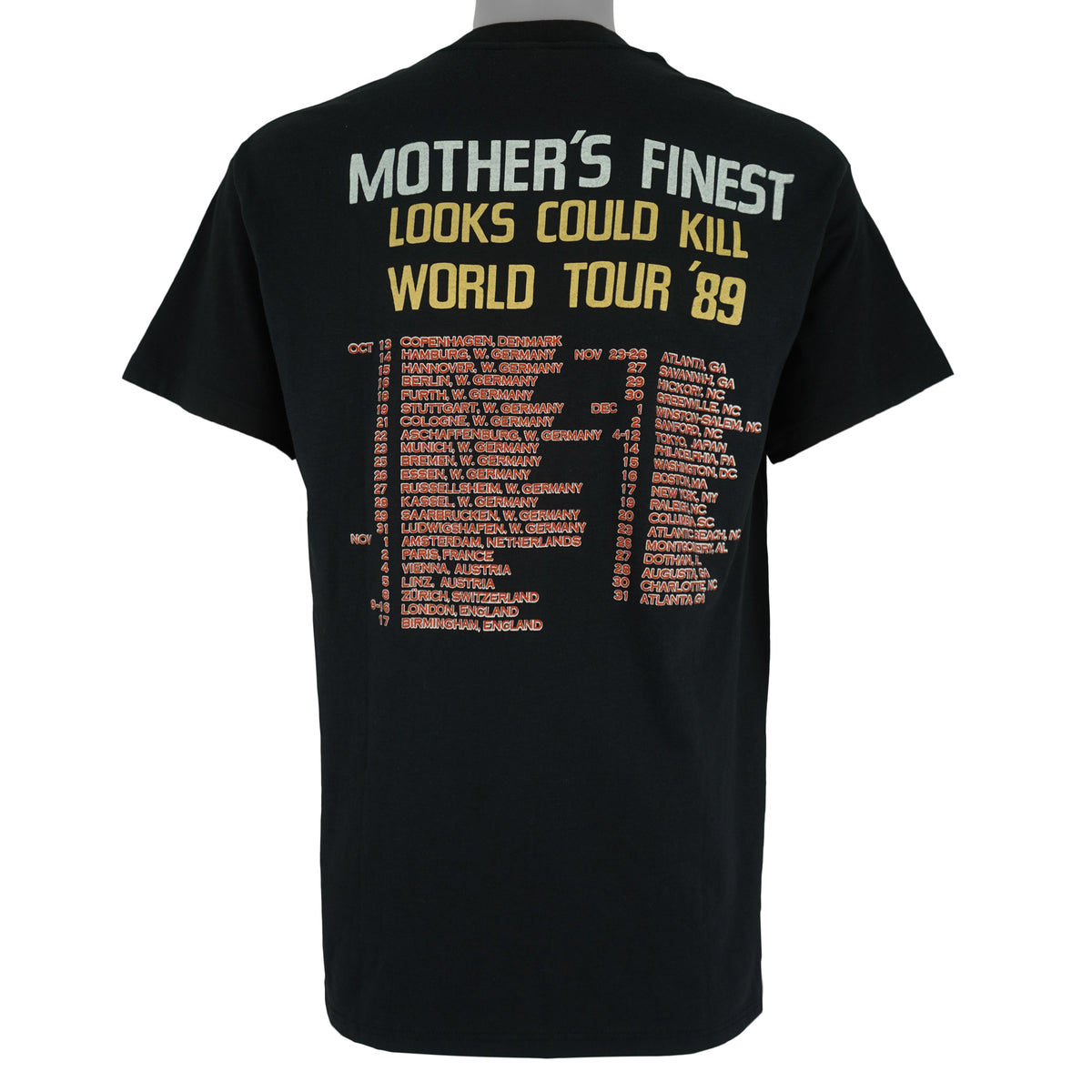 Vintage (Spring Ford) - Mother’s Finest MF World Tour T-Shirt 1989 X-Large Vintage Retro