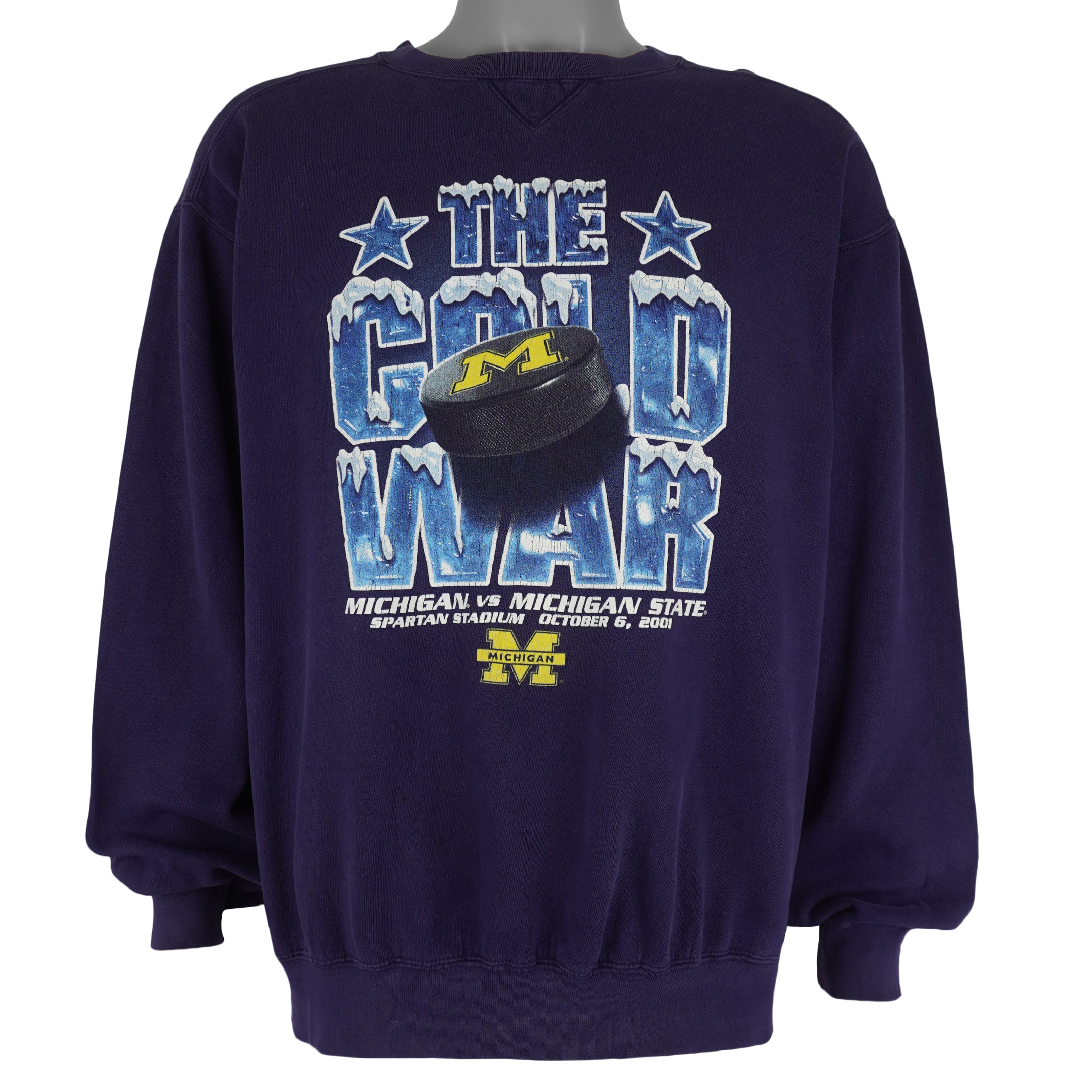 NCAA (ProEdge) - Michigan VS Washington State Matchups Sweatshirt 2001 Large Vintage Retro Football