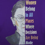 Vintage - Ruth Bader Ginsburg Quote Crew Neck Sweatshirt 1990s X-Large Vintage Retro