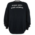 Vintage (Fruit Of The Loom) - Plays Well With Others Crew Neck Sweatshirt 1990s XX-Large Vintage Retro