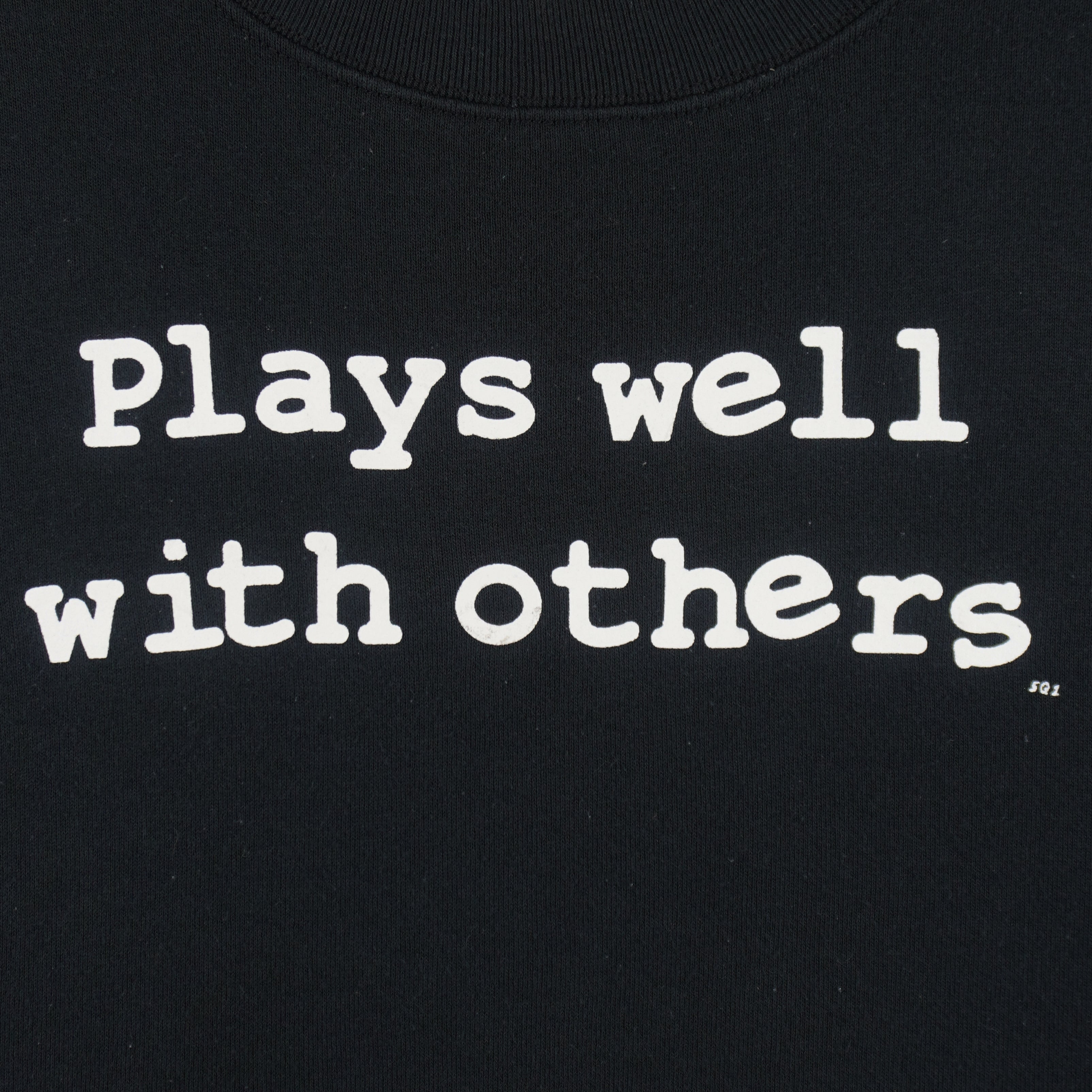 Vintage (Fruit Of The Loom) - Plays Well With Others Crew Neck Sweatshirt 1990s XX-Large Vintage Retro