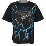 Vintage (American Thunder) - Black Panther Lightning T-Shirt 1990s Large