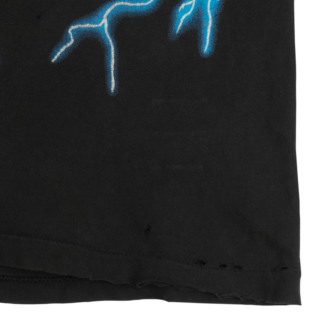 Vintage (American Thunder) - Black Panther Lightning T-Shirt 1990s X-Large Vintage Retro