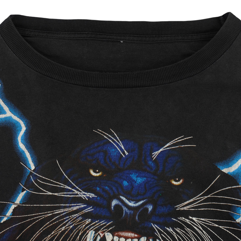 Vintage (American Thunder) - Black Panther Lightning T-Shirt 1990s X-Large Vintage Retro