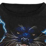 Vintage (American Thunder) - Black Panther Lightning T-Shirt 1990s X-Large Vintage Retro