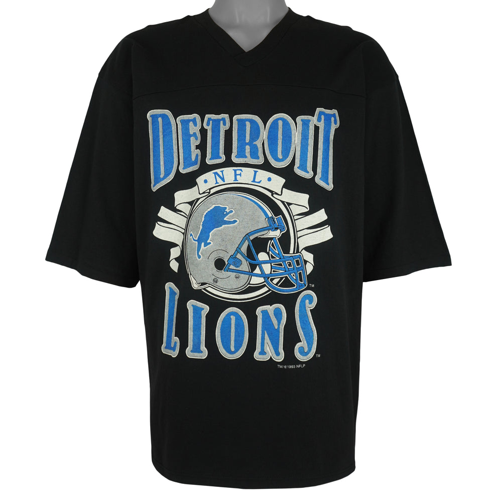 NFL (Competitor) - Detroit Lions Helmet Football Jersey 1993 X-Large Vintage Retro Football