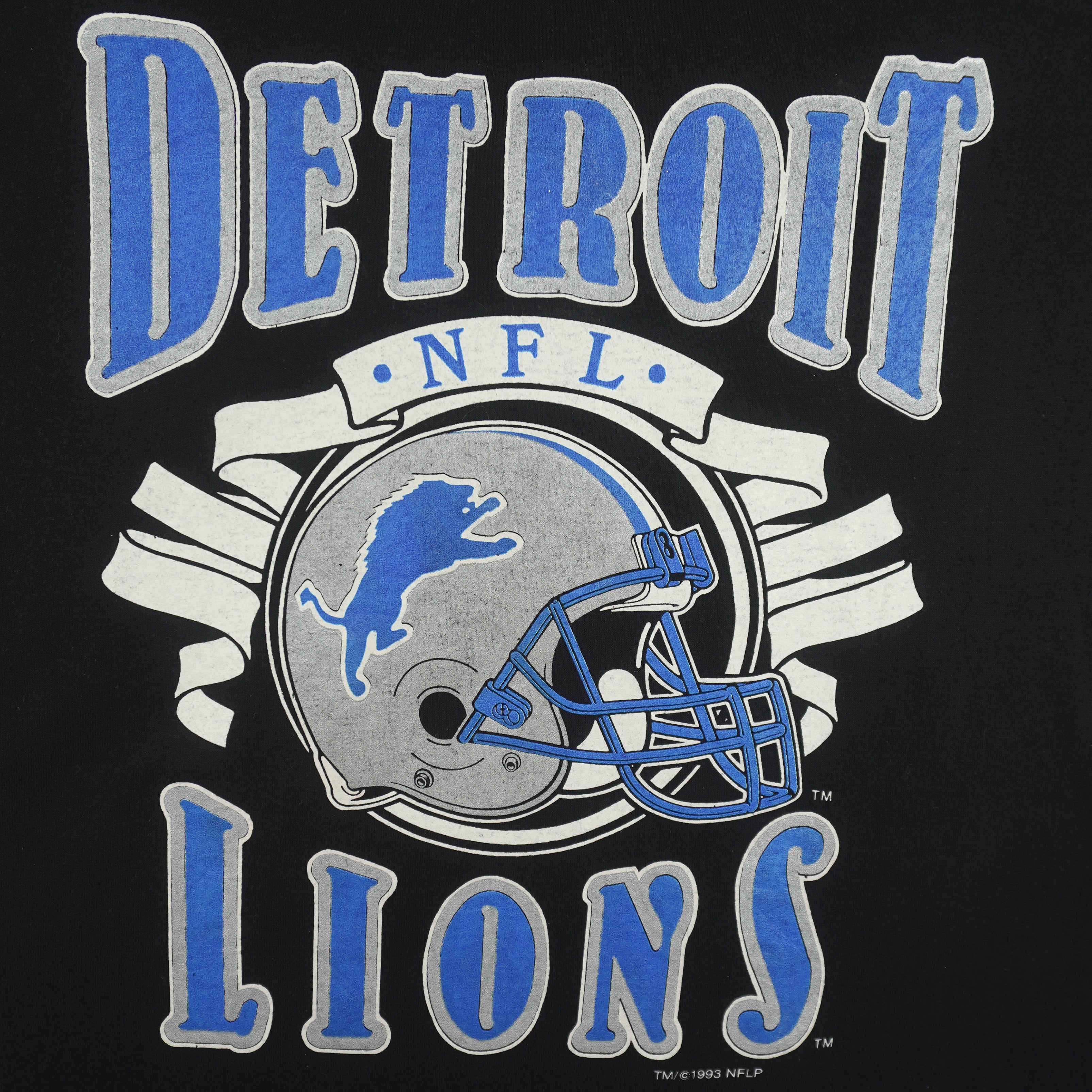 NFL (Competitor) - Detroit Lions Helmet Football Jersey 1993 X-Large Vintage Retro Football